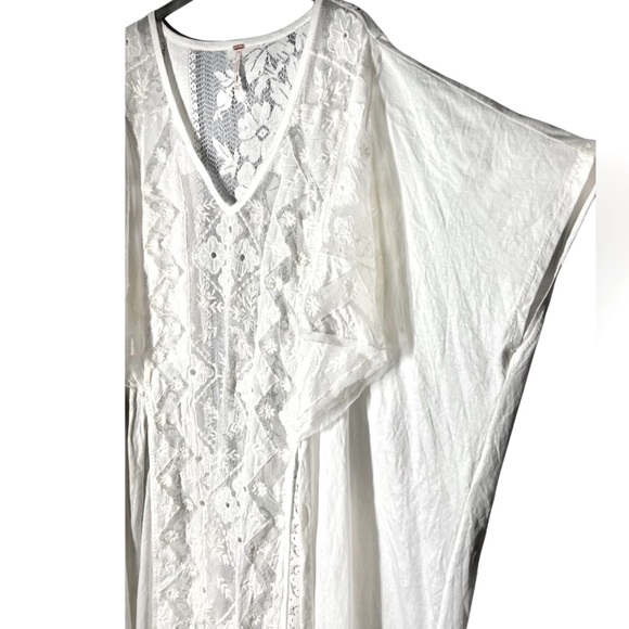 NWOT Rare Free People Set the Table Kaftee Lace Kaftan Coverup Dress - Picture 4 of 14